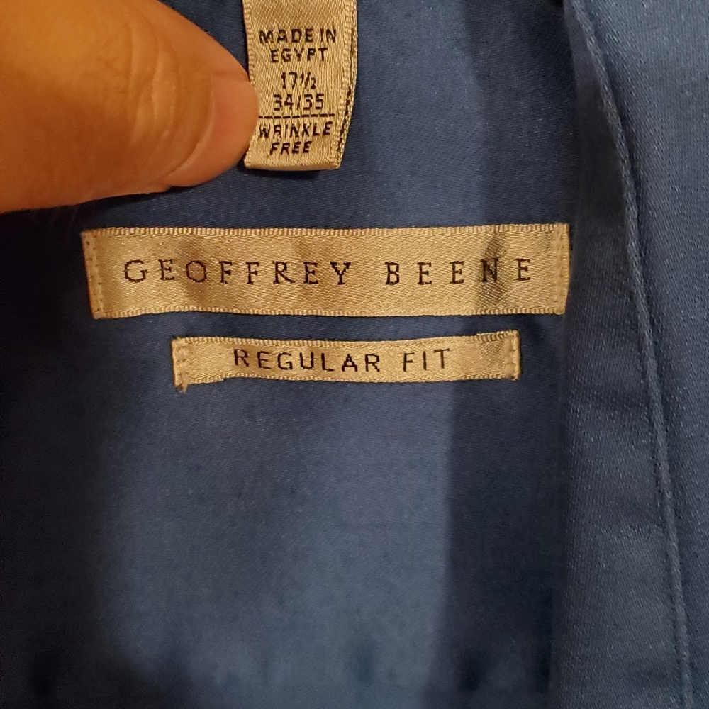 Geoffrey Beene 17 1/2, 34/35 Wrinkle Free Dress Shirt